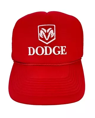 Vintage Dodge Ram Mopar Red Mesh Trucker Snapback Hat Cap • $14.99