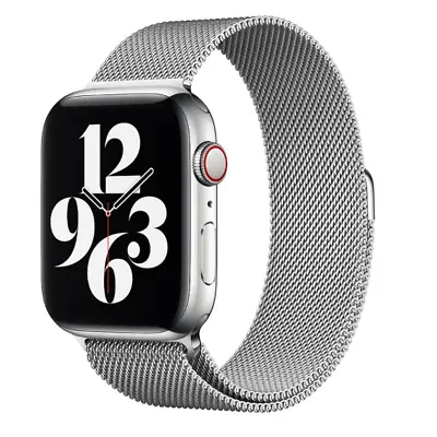 $15 • Buy Milanese Loop Watch Band For Apple Watch - Silver