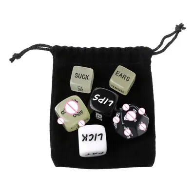 6PCS Adult Love Dice Glow Sex Dice Position Dice Love Game Toy Couple Foreplay • £4.61