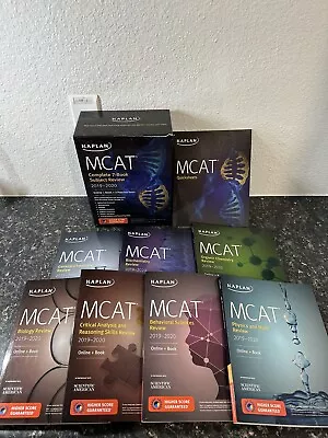 MCAT Complete 7-Book Subject Review 2019-2020 Kaplan Box Set With Quicksheets • $44.50