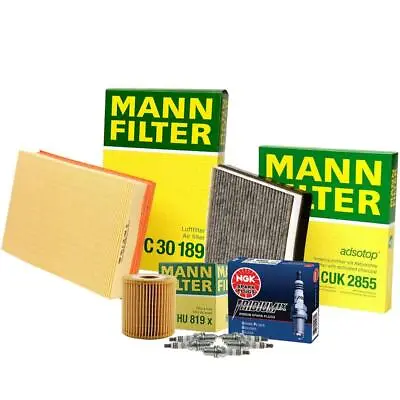 Mann Filters & 5 NGK Spark Plugs Ignition Tune Up Kit For Volvo S60 S80 V70 XC70 • $105.95