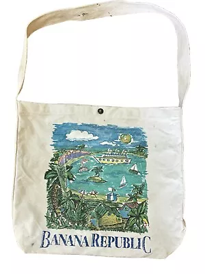 Vintage Banana Republic Canvas Tote Bag • $39