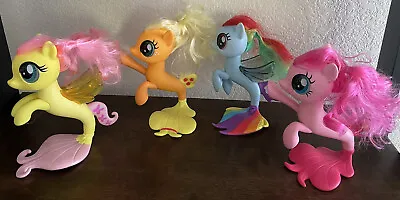 My Little Pony G4 Mermaid Sea Pony 7” Lot Of 4 Rainbow Dash Jack Fluttershy • $12.99