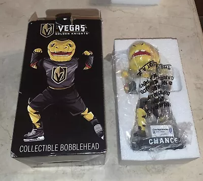 NHL Vegas Golden Knights Chance The Gala Monster Bobblehead 2018 City National • $29.95