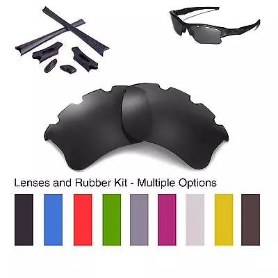 Walleva Vented Lenses And Rubber Kit For Oakley Flak Jacket XLJ-Multiple Options • $27.99