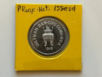 Coins Of Vietnam - First Issue KM#2.2 1946 - 5 Hao Proof -aluminium-1 Pcs AU • $181.07