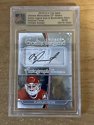 2012-13 ITG Ultimate 12th Edition Goalie Legend Glove/Auto Vladislav Tretiak /9 • $99.34