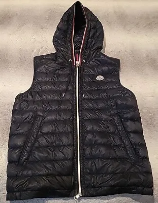 Moncler Cyriaque Gilet Down Feather Vest Body Warmer Authentic Size 3 Men's Blue • $325