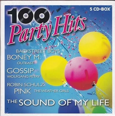 100 Party Hits - The Sound Of My Life * New 5cd Digipak 2016 * Various Artists • £15.61