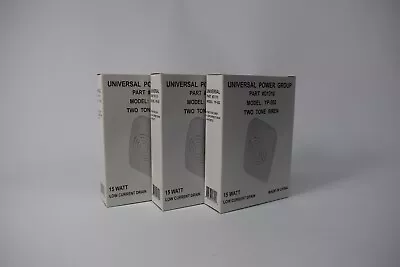 3PK 5 Volt DC Siren 2 Tone (Continuous Or Pulsating) Loud Alarm Alert Security • $15.95