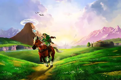 The Legend Of Zelda Ocarina Of Time 3DS Premium POSTER MADE IN USA - ZELO03 • $13.48