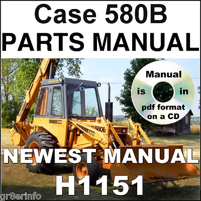 $12.90 • Buy Case 580B Model 35 Loader Backhoe TLB PARTS MANUAL CATALOG Exploded Views H1151