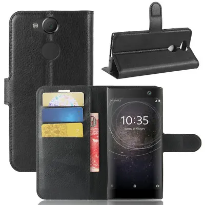 $17.99 • Buy Flip PU Leather Wallet Card Holder Stand Case Cover For Sony Xperia XA2 Ultra