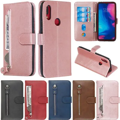 Zipper Wallet Leather Flip Case Cover For Xiaomi Poco M4 Mi 13 Redmi A1 Note 12 • $16.26