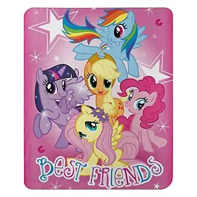 Hasbro's My Little Pony  Happy Herd  Fleece Throw Blanket 45  X 60  Multi • $21.19
