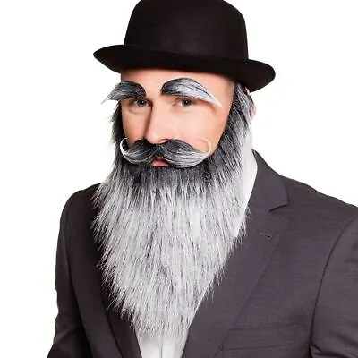 Old Man Beard Eyebrows And Moustache Set Fancy Dress • £8.25