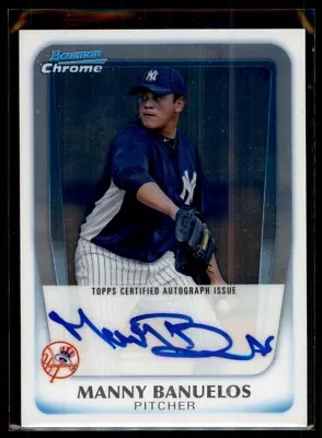 Manny Banuelos 2011 Bowman Chrome Auto #BCP133 • $3