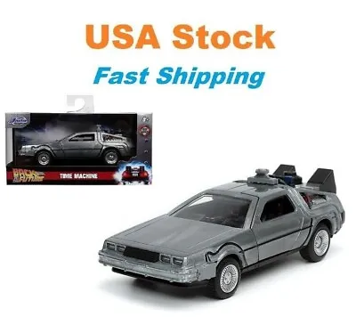 Back To The Future 1 DeLorean DMC Time Machine Diecast Model Car 5.25'' 1:32 • $8.99