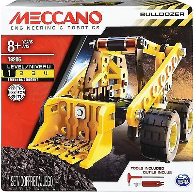Meccano 6043090 Construction Game Bulldozer Building Site • £13.99