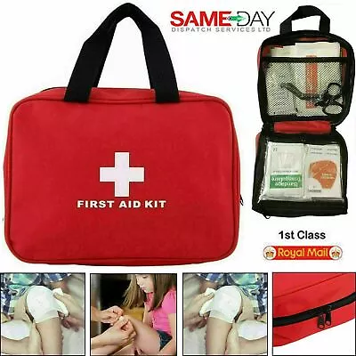 106 Piece First Aid Kit Medical Emergency Travel Home Car Taxi Work 1st Aid Bag • £10.49