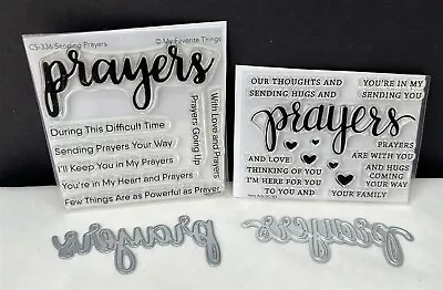 My Favorite Things Hero Arts PRAYERS Religious Greetings Rubber Stamps Dies Lot • $24.98