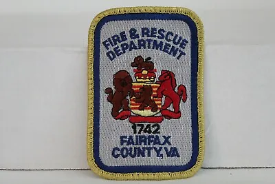 $5 • Buy Fairfax County, Va. Fire And Rescue Department Patch New Free Shipping