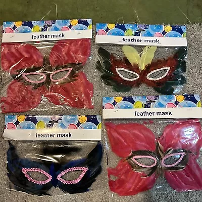 Masquerade Face Mask Party Face Mask Lot Of 4. Brand New! • $6.53