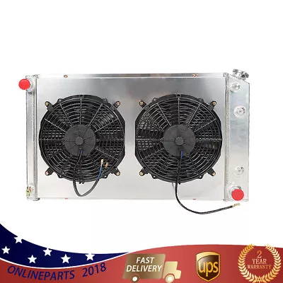 For Chevy Camaro/ 1970-81 Monte Carlo 78-87 3 Row Aluminum Radiator&Shroud Fan • $184.79