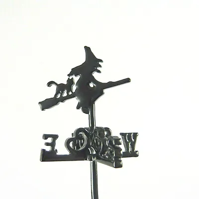 Dollhouse Miniature Bewitched Witch & Cat Weather Vane H200 • $19.99
