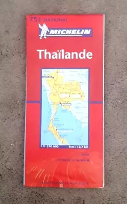 Thailand Michelin Map: 751 National In EnglishFrench And German Edition • $2