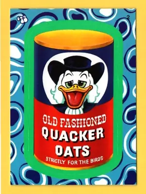 2008 Topps Wacky Packages Flashback Stickers #2 Quacker Oats Green Border • $1.95