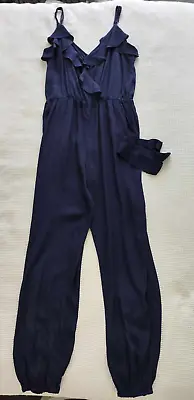 NEW Navy Blue Jumpsuit SUNNY GIRL Size 8 Gorgeous • $26