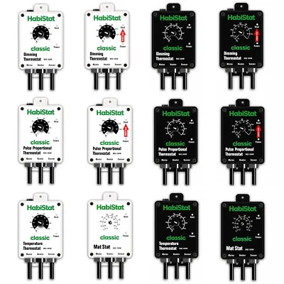 Reptile Heat Thermostats Habistat Dimming Pulse Temperature Mat Heat Regulation • £42.99