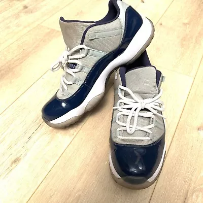 Nike Air Jordan 11 Retro Low Shoes Men Sz 13 Georgetown Sneaker 528895-007 Blue • $87