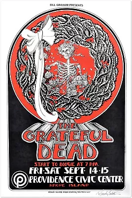 Grateful Dead - Providence Rhode Island - Vintage Concert Poster • $24.99