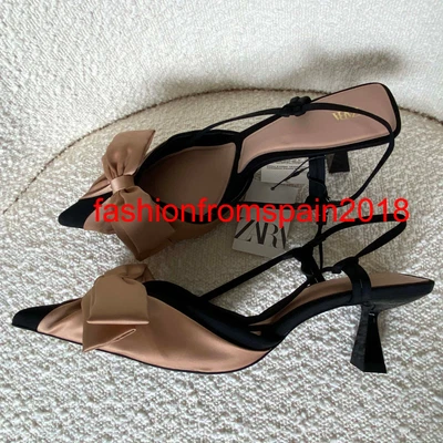 $59.99 • Buy Zara New Woman Slingback Shoes With Bow 35-42 2203/210