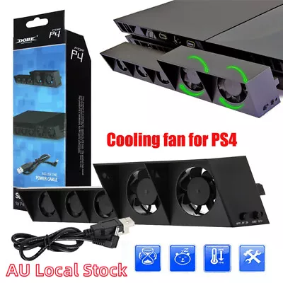 $13.99 • Buy For PS4 Game Accessories Play Station 4 Host Cooling Fan Cooler External