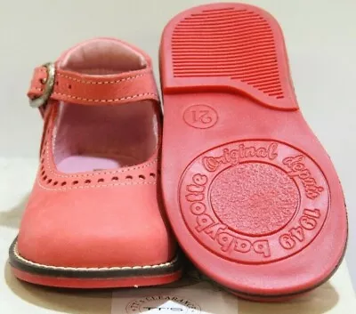 Babybotte 'silya'  Hot Pink Girls Childs Leather Shoes Size Uk 8 Eu 25 • £12