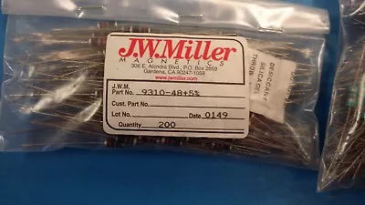 (5 PCS) 9310-48-5% JW MILLER Fixed R.F. Inductors 27uH 5% • $7.95