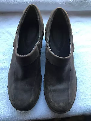 Merrell Luxe Wrap Comfort Clog Distressed Leather Women's 9 Espresso J68680 • $15