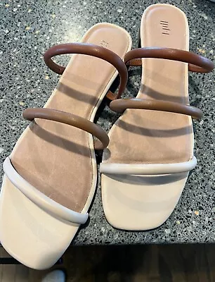 J Jill Sandals Woman’s  Size 11 Slides Browns Flats Nice NEW • $18.88