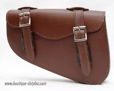 $93.29 • Buy Lateral Saddlebag Brown Leather { Harley Sportster Iron V-Rod Night Forty XL}