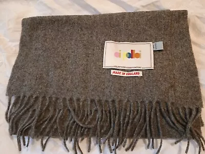 Oi Polloi Men's Grey Lambswool Scarf NEW • £5