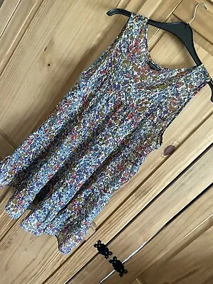 £0.99 • Buy Topshop Ditsy Floral Dress Tunic Size 12 Festival Summer Vintage