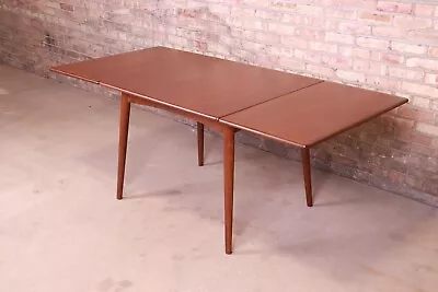 Hans J. Wegner For Andreas Tuck Danish Modern Teak Drop-Leaf Dining Table • $7650