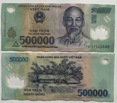 500000 Vietnam Dong VND Banknote Circulated CIR Currency Polymer 1 Piece • $41.99