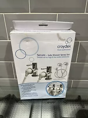 Croydex - Secura  Bath & Basin - Push On Fit Safe Tap Fitting Shower Spray  • £10.99