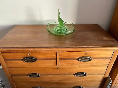 Edwardian 2 Over 3 Satin Wood Chest Of Drawers • £200