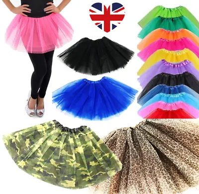 £3.99 • Buy Fancy Dress TUTU Skirt Petticoat 1980s Costume Colour Options Ladies Skirt LOT