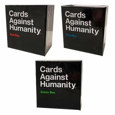 $99.37 • Buy Cards Against Humanity - Blue Red Green Expansion Boxes (Set Of 3)